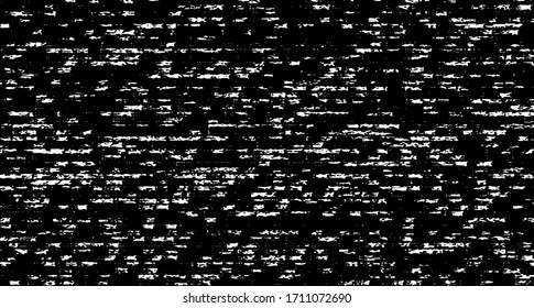 Vector fabric texture. Distressed texture of weaving fabric. Grunge background. Abstract halftone vector illustration. Overlay to create interesting effect and depth. Black isolated on white. EPS10.