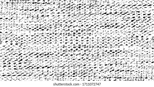 Textur der Vektorillustration. Bedrängte Textur des Webgewebes. brüchiger Hintergrund. Abstrakte Halftone-Vektorillustration-Illustration. Overlay, um interessante Wirkung und Tiefe zu erzeugen. Schwarz einzeln auf Weiß.  EPS10.