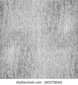 Textura de tela vectorial. Textura angustiada de tejido. Borde de fondo. Ilustración del vector de medio tono abstracto. Superposición para crear un efecto interesante y profundidad. Negro aislado en blanco. EPS10.