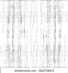 Vector fabric texture. Distressed texture of weaving fabric. Grunge background. Abstract halftone vector illustration. Overlay to create interesting effect and depth. Black isolated on white. EPS10.