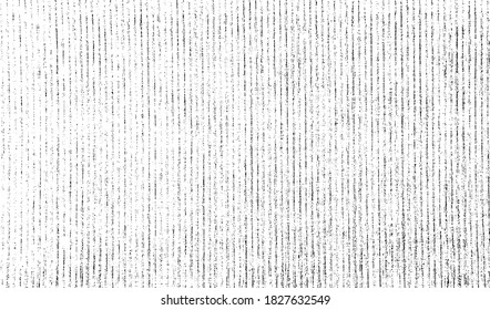 Vector fabric texture. Distressed texture of weaving fabric. Grunge background. Abstract halftone vector illustration. Overlay to create interesting effect and depth. Black isolated on white. EPS10.