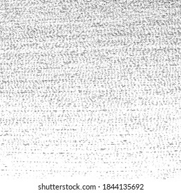 Vector fabric texture. Distressed texture of weaving fabric. Grunge background. Abstract halftone vector illustration. Overlay to create interesting effect and depth. Black isolated on white. EPS10.