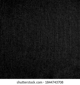 Vektor-Textur. Bedrängte Textur des Webgewebes. brüchiger Hintergrund. Abstrakte Halbtonvektorgrafik. Overlay, um interessante Wirkung und Tiefe zu erzeugen. Schwarz einzeln auf Weiß. EPS10.