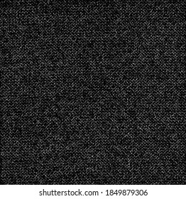 Vector fabric texture. Distressed texture of weaving fabric. Grunge background. Abstract halftone vector illustration. Overlay to create interesting effect and depth. Black isolated on white. EPS10.