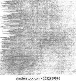 Vector fabric texture. Distressed texture of weaving fabric. Grunge background. Abstract halftone vector illustration. Overlay to create interesting effect and depth. Black isolated on white. EPS10.