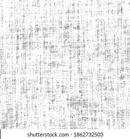 Vector fabric texture. Distressed texture of weaving fabric. Grunge background. Abstract halftone vector illustration. Overlay to create interesting effect and depth. Black isolated on white. EPS10.