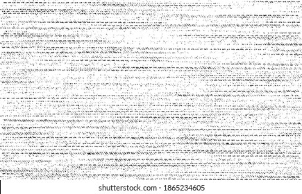 Vektor-Textur. Bedrängte Textur des Webgewebes. brüchiger Hintergrund. Abstrakte Halbtonvektorgrafik. Overlay, um interessante Wirkung und Tiefe zu erzeugen. Schwarz einzeln auf Weiß. EPS10.