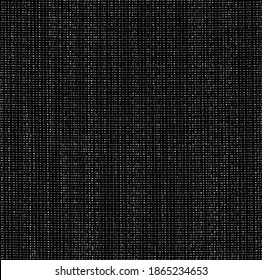 Vector fabric texture. Distressed texture of weaving fabric. Grunge background. Abstract halftone vector illustration. Overlay to create interesting effect and depth. Black isolated on white. EPS10.