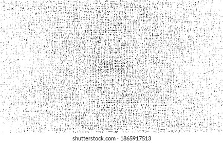 Vector fabric texture. Distressed texture of weaving fabric. Grunge background. Abstract halftone vector illustration. Overlay to create interesting effect and depth. Black isolated on white. EPS10.