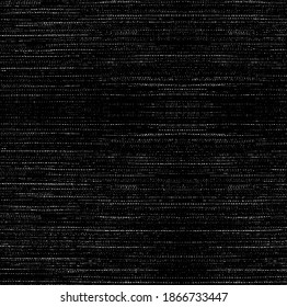 Textura de tela vectorial. Textura angustiada de tejido. Borde de fondo. Ilustración del vector de medio tono abstracto. Superposición para crear un efecto interesante y profundidad. Negro aislado en blanco. EPS10.