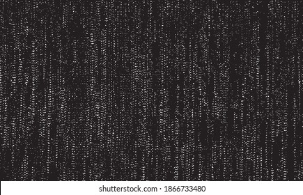 Vector fabric texture. Distressed texture of weaving fabric. Grunge background. Abstract halftone vector illustration. Overlay to create interesting effect and depth. Black isolated on white. EPS10.