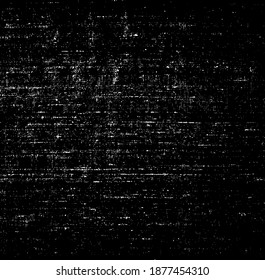 Vector fabric texture. Distressed texture of weaving fabric. Grunge background. Abstract halftone vector illustration. Overlay to create interesting effect and depth. Black isolated on white. EPS10.