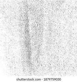 Vector fabric texture. Distressed texture of weaving fabric. Grunge background. Abstract halftone vector illustration. Overlay to create interesting effect and depth. Black isolated on white. EPS10.
