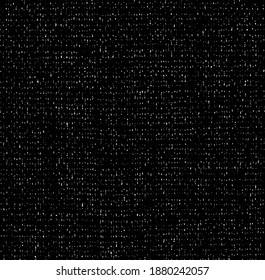 Vector fabric texture. Distressed texture of weaving fabric. Grunge background. Abstract halftone vector illustration. Overlay to create interesting effect and depth. Black isolated on white. EPS10.