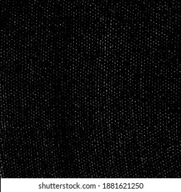 Vektor-Textur. Bedrängte Textur des Webgewebes. brüchiger Hintergrund. Abstrakte Halbtonvektorgrafik. Overlay, um interessante Wirkung und Tiefe zu erzeugen. Schwarz einzeln auf Weiß. EPS10.