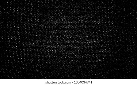 Vektor-Textur. Bedrängte Textur des Webgewebes. brüchiger Hintergrund. Abstrakte Halbtonvektorgrafik. Overlay, um interessante Wirkung und Tiefe zu erzeugen. Schwarz einzeln auf Weiß. EPS10.