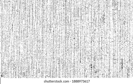 Vector fabric texture. Distressed texture of weaving fabric. Grunge background. Abstract halftone vector illustration. Overlay to create interesting effect and depth. Black isolated on white. EPS10.