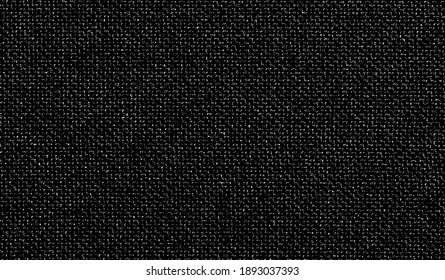 Vector fabric texture. Distressed texture of weaving fabric. Grunge background. Abstract halftone vector illustration. Overlay to create interesting effect and depth. Black isolated on white. EPS10.