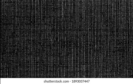 Vector fabric texture. Distressed texture of weaving fabric. Grunge background. Abstract halftone vector illustration. Overlay to create interesting effect and depth. Black isolated on white. EPS10.