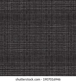 Vector fabric texture. Distressed texture of weaving fabric. Grunge background. Abstract halftone vector illustration. Overlay to create interesting effect and depth. Black isolated on white. EPS10.