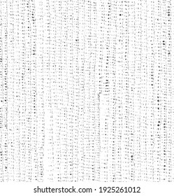 Vector fabric texture. Distressed texture of weaving fabric. Grunge background. Abstract halftone vector illustration. Overlay to create interesting effect and depth. Black isolated on white. EPS10.
