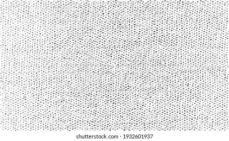 Vector fabric texture. Distressed texture of weaving fabric. Grunge background. Abstract halftone vector illustration. Overlay to create interesting effect and depth. Black isolated on white. EPS10.