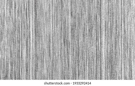 Vector fabric texture. Distressed texture of weaving fabric. Grunge background. Abstract halftone vector illustration. Overlay to create interesting effect and depth. Black isolated on white. EPS10.