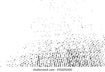 Textura de tela vectorial. Textura angustiada de tejido. Borde de fondo. Ilustración del vector de medio tono abstracto. Superposición para crear un efecto interesante y profundidad. Negro aislado en blanco. EPS10.