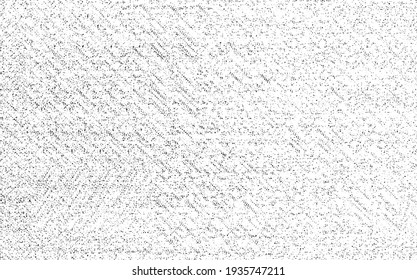 Vector fabric texture. Distressed texture of weaving fabric. Grunge background. Abstract halftone vector illustration. Overlay to create interesting effect and depth. Black isolated on white. EPS10.