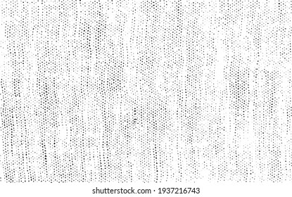 Vector fabric texture. Distressed texture of weaving fabric. Grunge background. Abstract halftone vector illustration. Overlay to create interesting effect and depth. Black isolated on white. EPS10.