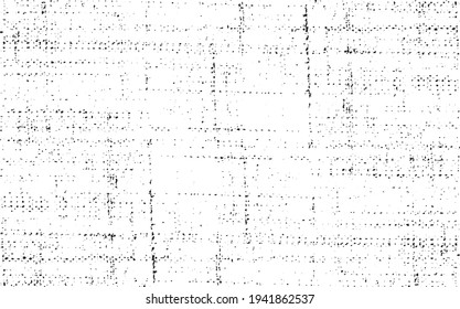 Vector fabric texture. Distressed texture of weaving fabric. Grunge background. Abstract halftone vector illustration. Overlay to create interesting effect and depth. Black isolated on white. EPS10.
