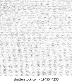 Vector fabric texture. Distressed texture of weaving fabric. Grunge background. Abstract halftone vector illustration. Overlay to create interesting effect and depth. Black isolated on white. EPS10.