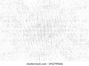 Vector fabric texture. Distressed texture of weaving fabric. Grunge background. Abstract halftone vector illustration. Overlay to create interesting effect and depth. Black isolated on white. EPS10.