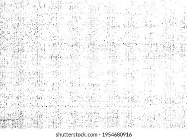 Vector fabric texture. Distressed texture of weaving fabric. Grunge background. Abstract halftone vector illustration. Overlay to create interesting effect and depth. Black isolated on white. EPS10.