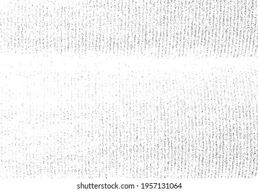 Vector fabric texture. Distressed texture of weaving fabric. Grunge background. Abstract halftone vector illustration. Overlay to create interesting effect and depth. Black isolated on white. EPS10.