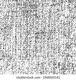 Vector fabric texture. Distressed texture of weaving fabric. Grunge background. Abstract halftone vector illustration. Overlay to create interesting effect and depth. Black isolated on white. EPS10.