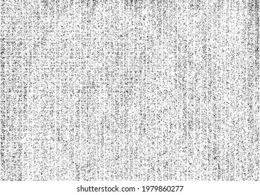 Vector fabric texture. Distressed texture of weaving fabric. Grunge background. Abstract halftone vector illustration. Overlay to create interesting effect and depth. Black isolated on white. EPS10.