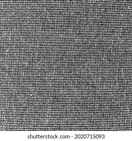 Texture vectorielle tissu. Texture en tissu de tissage en relief. Arrière-plan grunge. Illustration vectorielle abstraite demi-teinte. Superposer pour créer un effet et une profondeur intéressants. Noir isolé sur blanc. EPS10.
