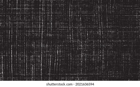Vector fabric texture. Distressed texture of weaving fabric. Grunge background. Abstract halftone vector illustration. Overlay to create interesting effect and depth. Black isolated on white. EPS10.