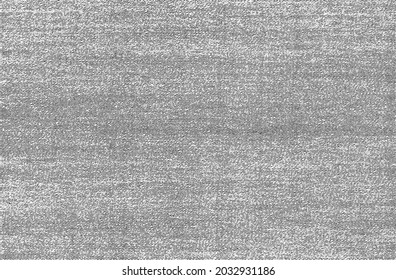 Vector fabric texture. Distressed texture of weaving fabric. Grunge background. Abstract halftone vector illustration. Overlay to create interesting effect and depth. Black isolated on white. EPS10.