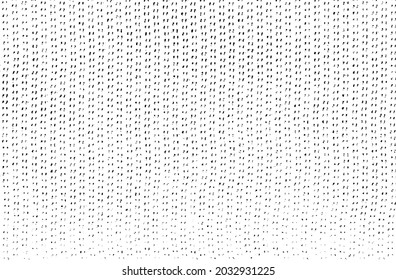 Vector fabric texture. Distressed texture of weaving fabric. Grunge background. Abstract halftone vector illustration. Overlay to create interesting effect and depth. Black isolated on white. EPS10.