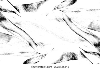 Vector fabric texture. Distressed texture of weaving fabric. Grunge background. Abstract halftone vector illustration. Overlay to create interesting effect and depth. Isolated on white. EPS10.