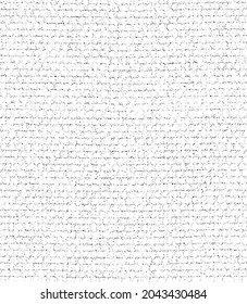 Textura de tela vectorial. Textura angustiada de tejido. Borde de fondo. Ilustración del vector de medio tono abstracto. Superposición para crear un efecto interesante y profundidad. Negro aislado en blanco. EPS10.