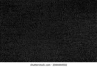 Vector fabric texture. Distressed texture of weaving fabric. Grunge background. Abstract halftone vector illustration. Overlay to create interesting effect and depth. Black isolated on white. EPS10.