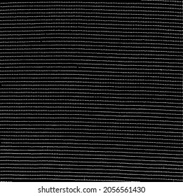 Vector fabric texture. Distressed texture of weaving fabric. Grunge background. Abstract halftone vector illustration. Overlay to create interesting effect and depth. Black isolated on white. EPS10.