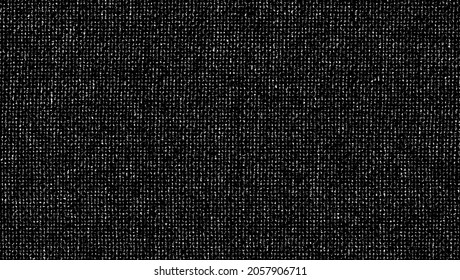 Vektor-Textur. Bedrängte Textur des Webgewebes. brüchiger Hintergrund. Abstrakte Halbtonvektorgrafik. Overlay, um interessante Wirkung und Tiefe zu erzeugen. Schwarz einzeln auf Weiß. EPS10.