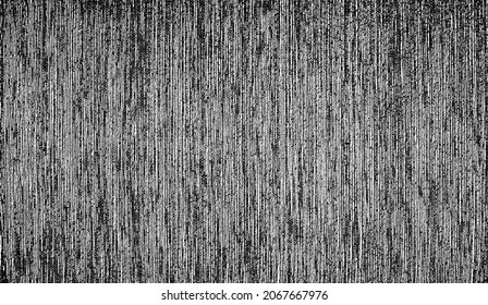 Textura de tela vectorial. Textura angustiada de tejido. Borde de fondo. Ilustración del vector de medio tono abstracto. Superposición para crear un efecto interesante y profundidad. Negro aislado en blanco. EPS10.