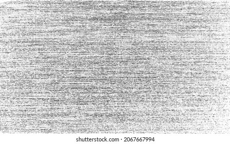 Vektor-Textur. Bedrängte Textur des Webgewebes. brüchiger Hintergrund. Abstrakte Halbtonvektorgrafik. Overlay, um interessante Wirkung und Tiefe zu erzeugen. Schwarz einzeln auf Weiß. EPS10.