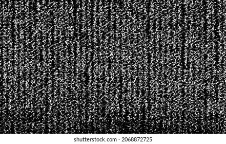 Textura de tela vectorial. Textura angustiada de tejido. Borde de fondo. Ilustración del vector de medio tono abstracto. Superposición para crear un efecto interesante y profundidad. Negro aislado en blanco. EPS10.