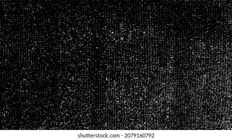 Vektor-Textur. Bedrängte Textur des Webgewebes. brüchiger Hintergrund. Abstrakte Halbtonvektorgrafik. Overlay, um interessante Wirkung und Tiefe zu erzeugen. Schwarz einzeln auf Weiß. EPS10.